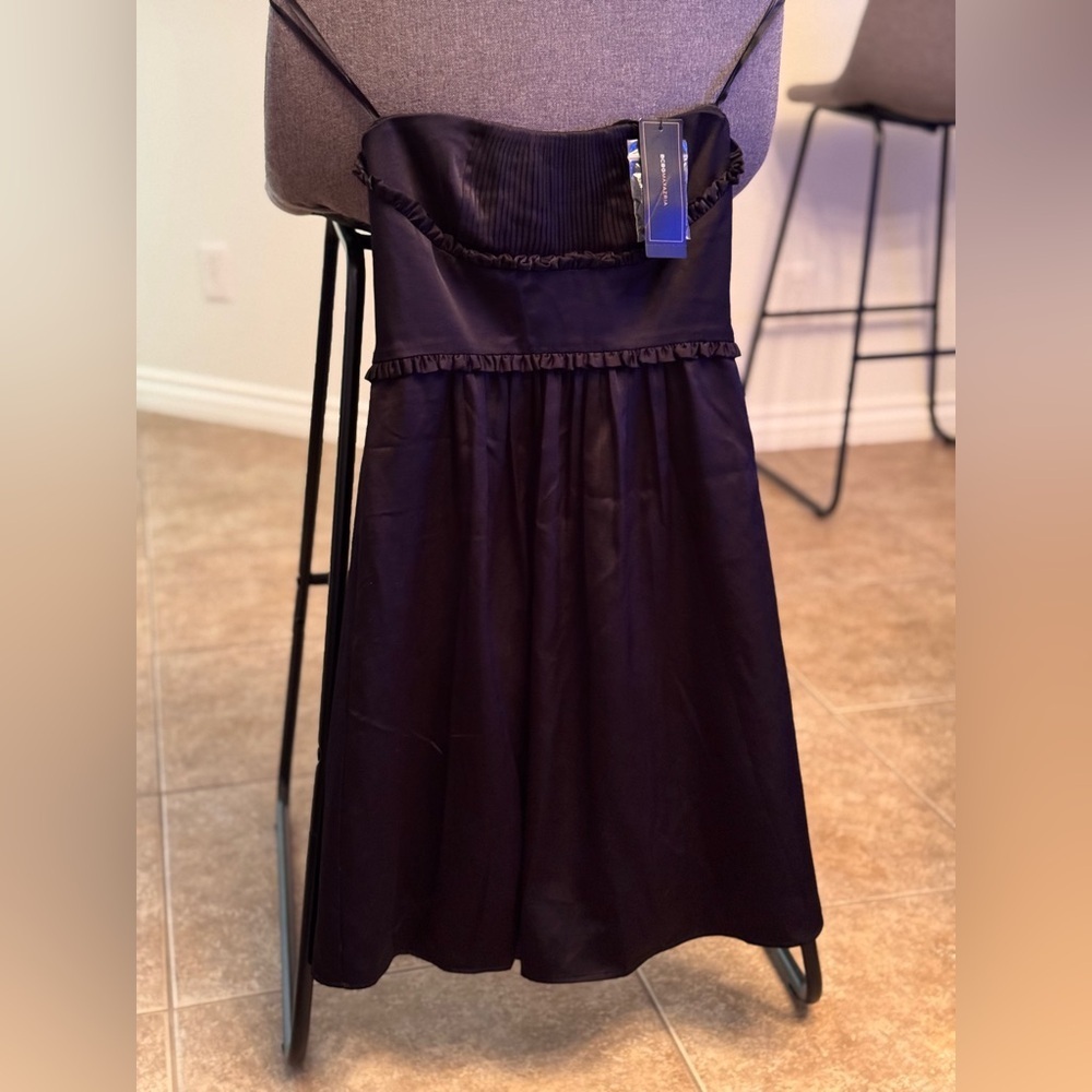 BCBGMAXAZRIA black mini dress size 2 BNWT